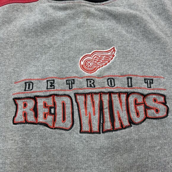 Vintage Detroit Red Wings Sweatshirt Men Size XL Hockey NHL 90s Embroidered - Picture 2 of 7